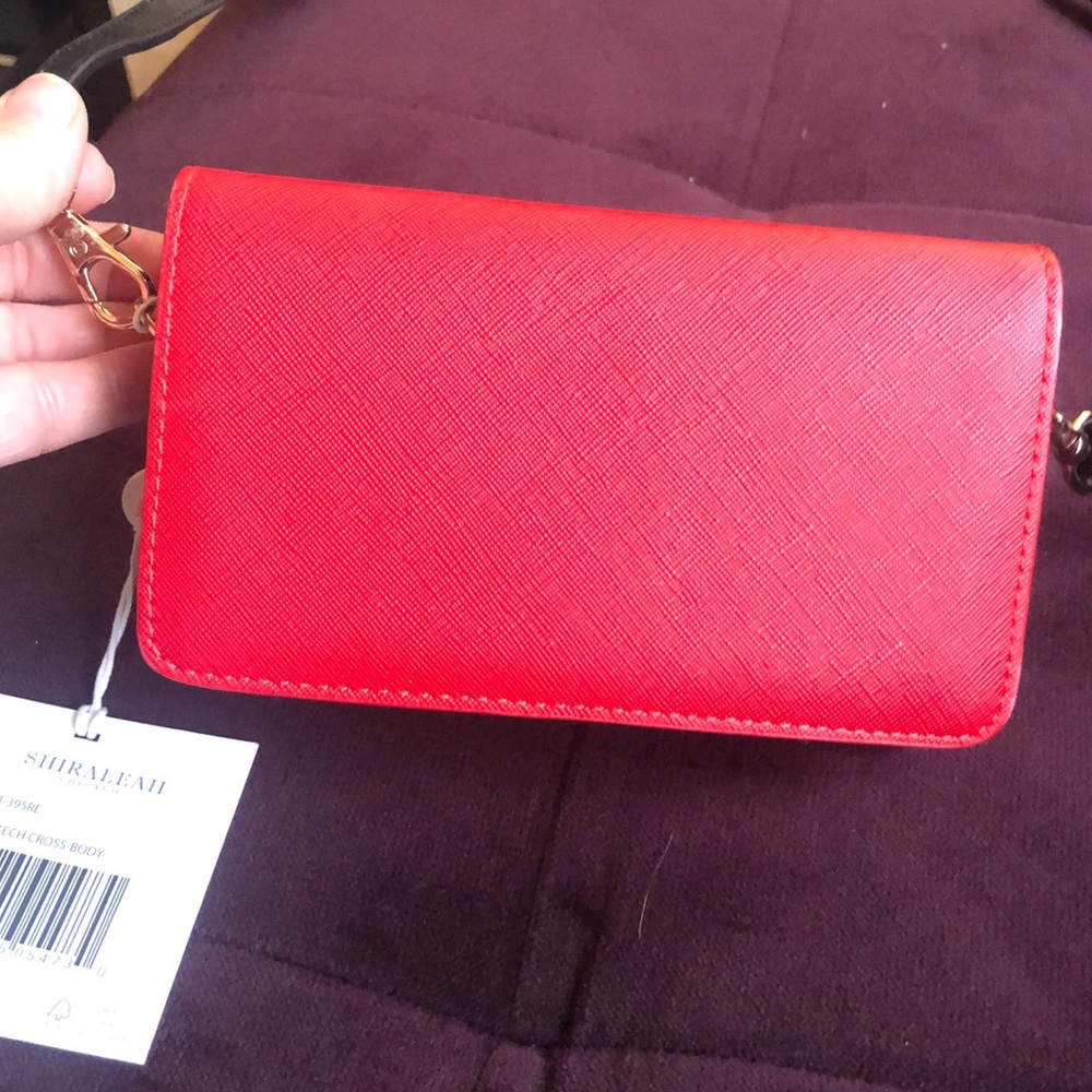 Small red crossbody  bag